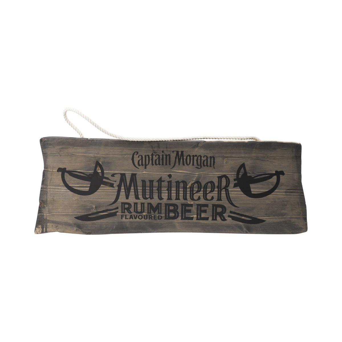 Captain Morgan Rum Schild 80x28cm Holz mit Kordel "Mutineer" Beer Deko Bar