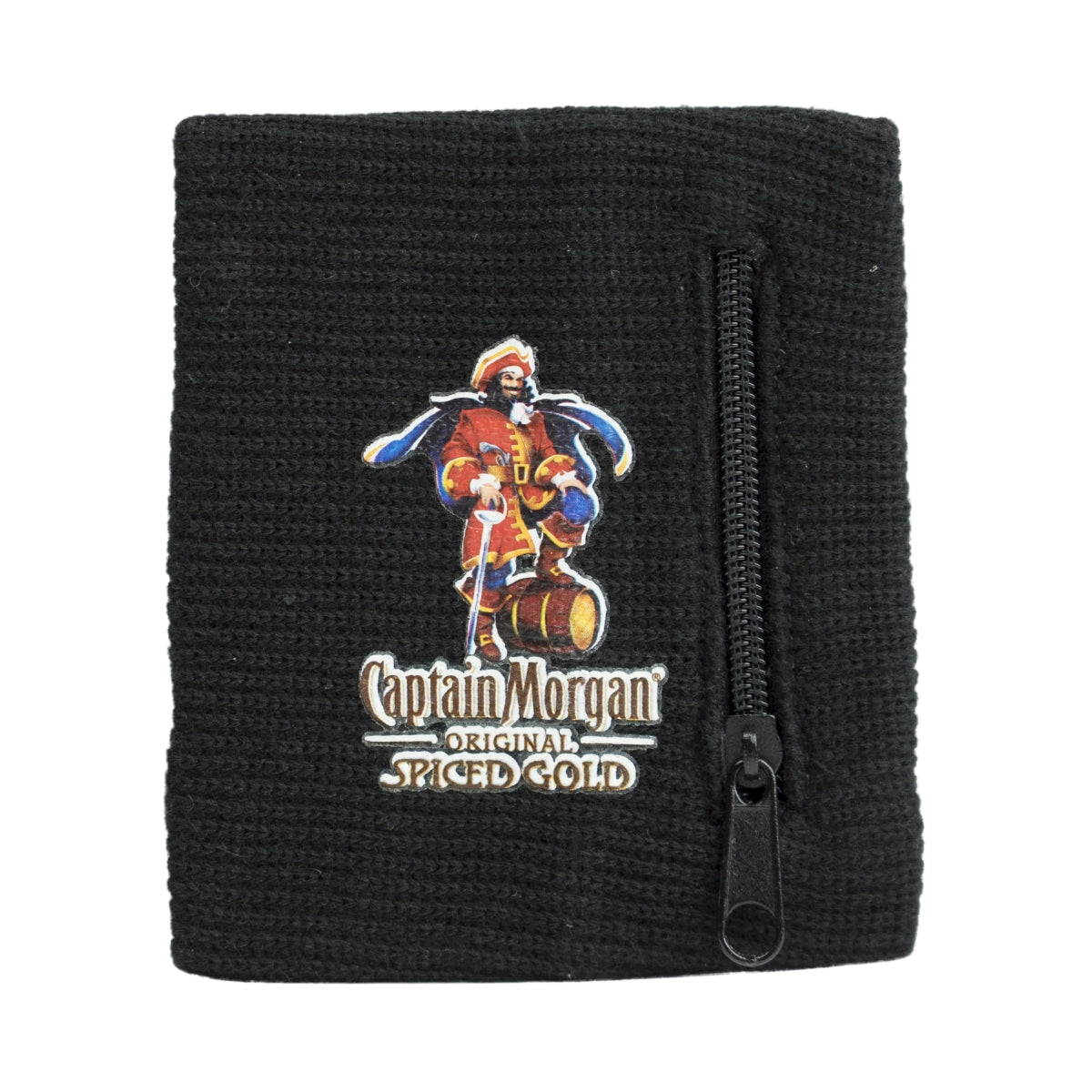 Captain Morgan Schweißband Armbinde Portemonnaie Geldfach Handgelenk Tasche