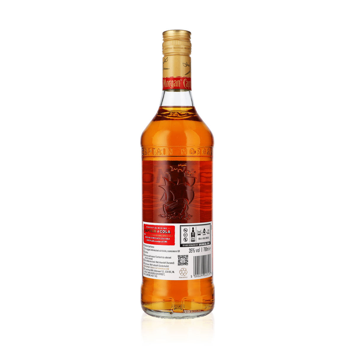 Captain Morgan Spiced Gold Rum Flasche 0,7l 35% vol. – Ansicht 3