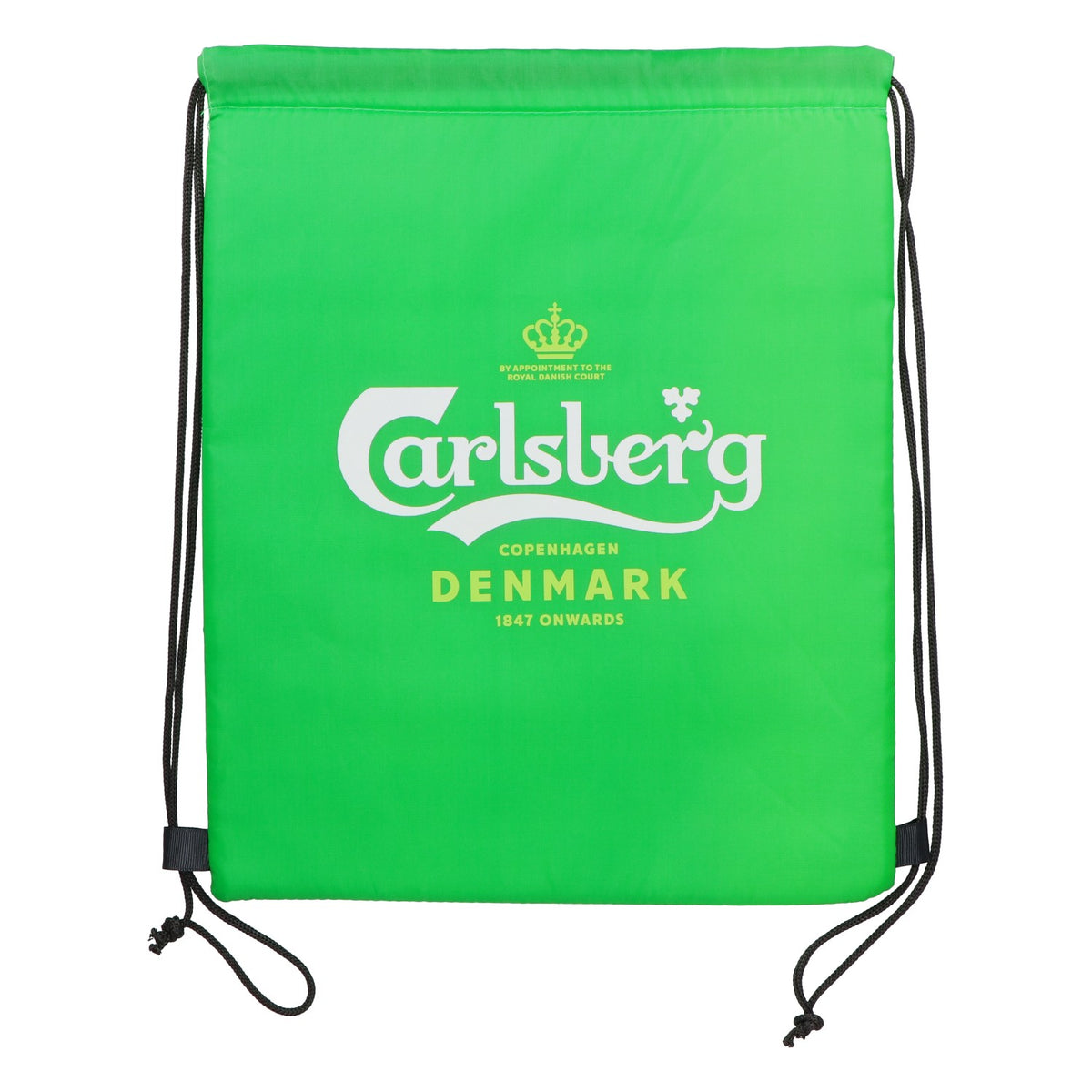 Carlsberg Bier Tragetasche Grün Drawstring Bag Turnbeutel Fanartikel
