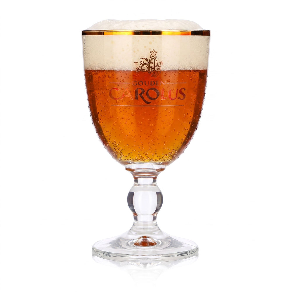 Carolus Bier Glas 0,25l Pokal Tulpe Goldrand Ritzenhoff