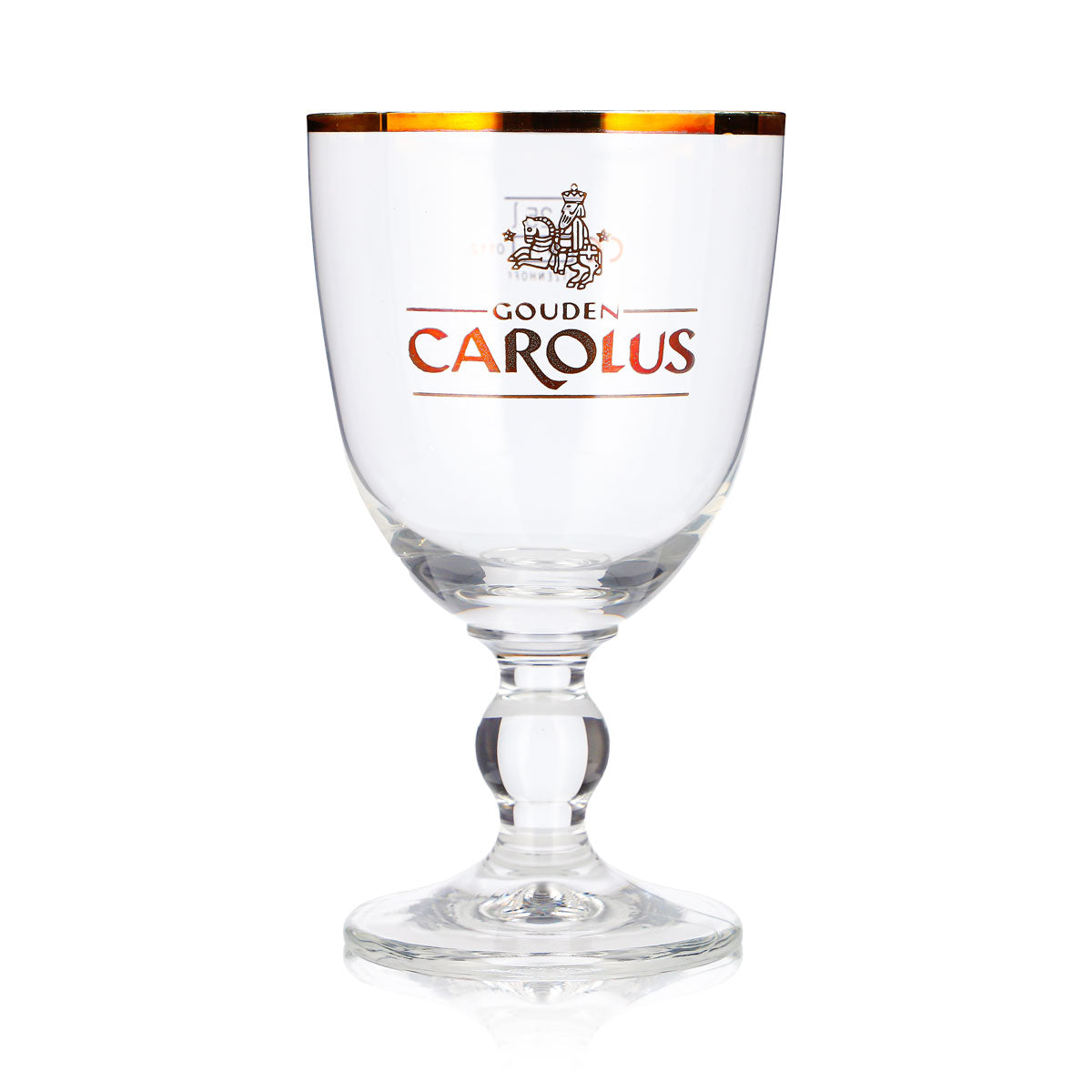 Carolus Bier Glas 0,25l Pokal Tulpe Goldrand Ritzenhoff – Ansicht 2