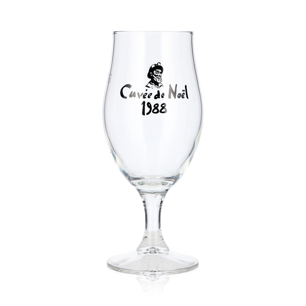 Castelain Bier Glas 0,25l Pokal Cuvée Noël 1988