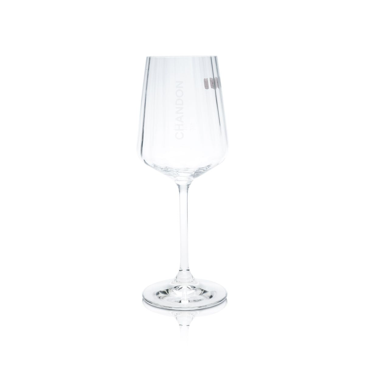 Chandon Garden Spritz Champagner Glas 0,425l Weinglas Glasrelief Aperitif Gläser