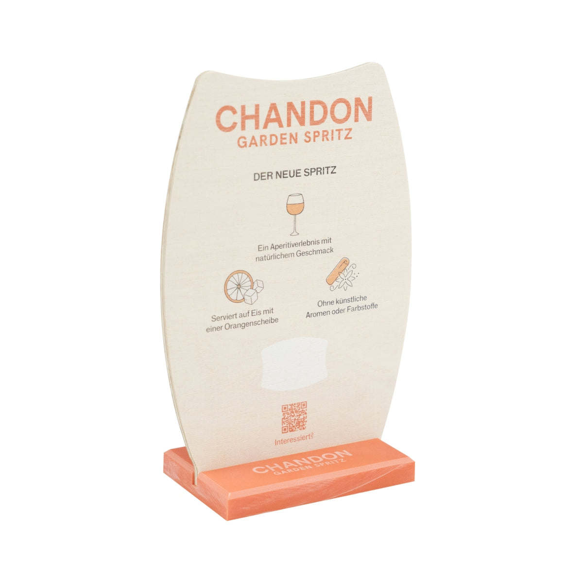 Chandon Garden Spritz Werbe Tischaufsteller Gastro Kneipe Cafe Getränke Aperol – Ansicht 2