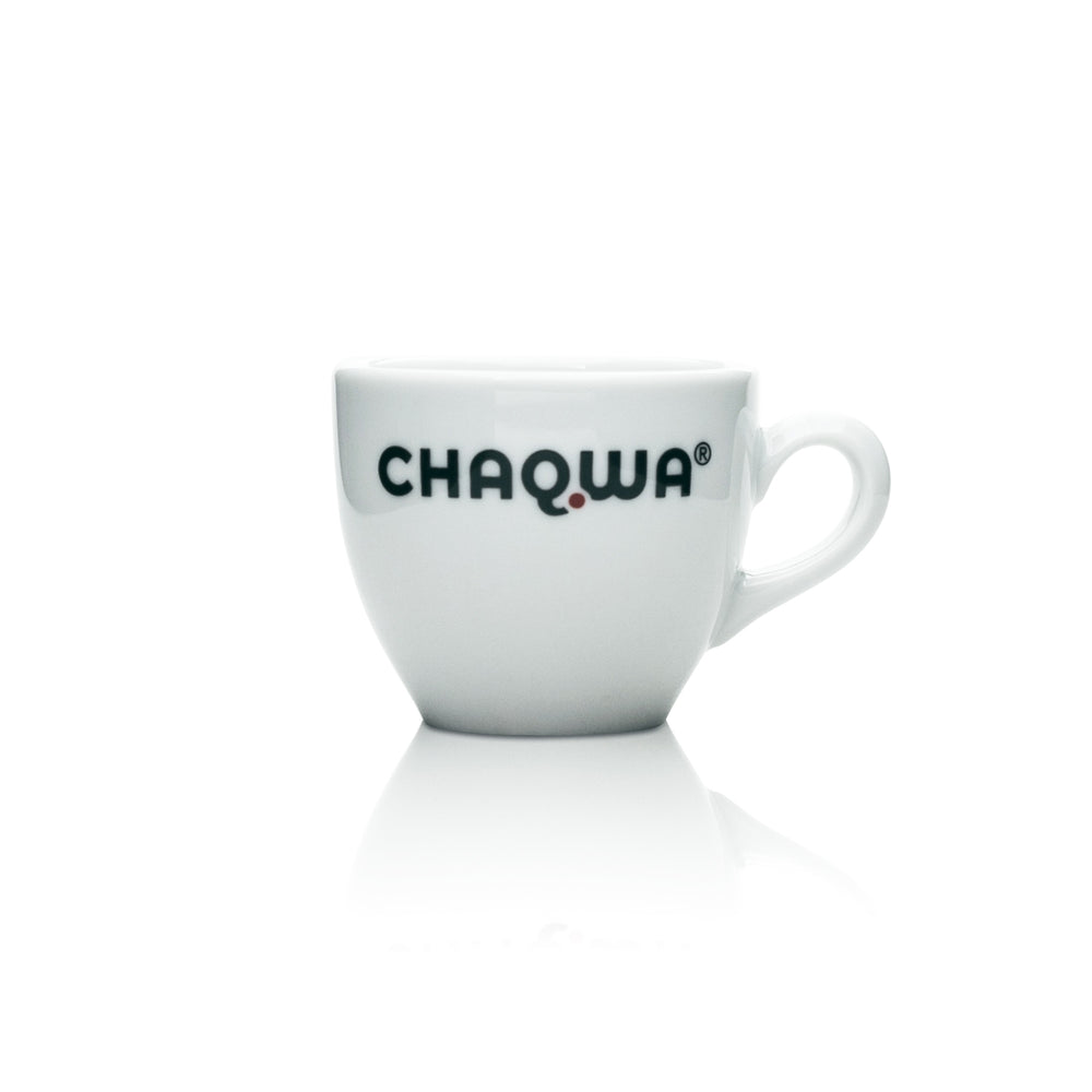 Chaqwa Kaffee Tasse weiß 0,08l Espresso Cafe Gedeck Gastro Geschirr Keramik Bar