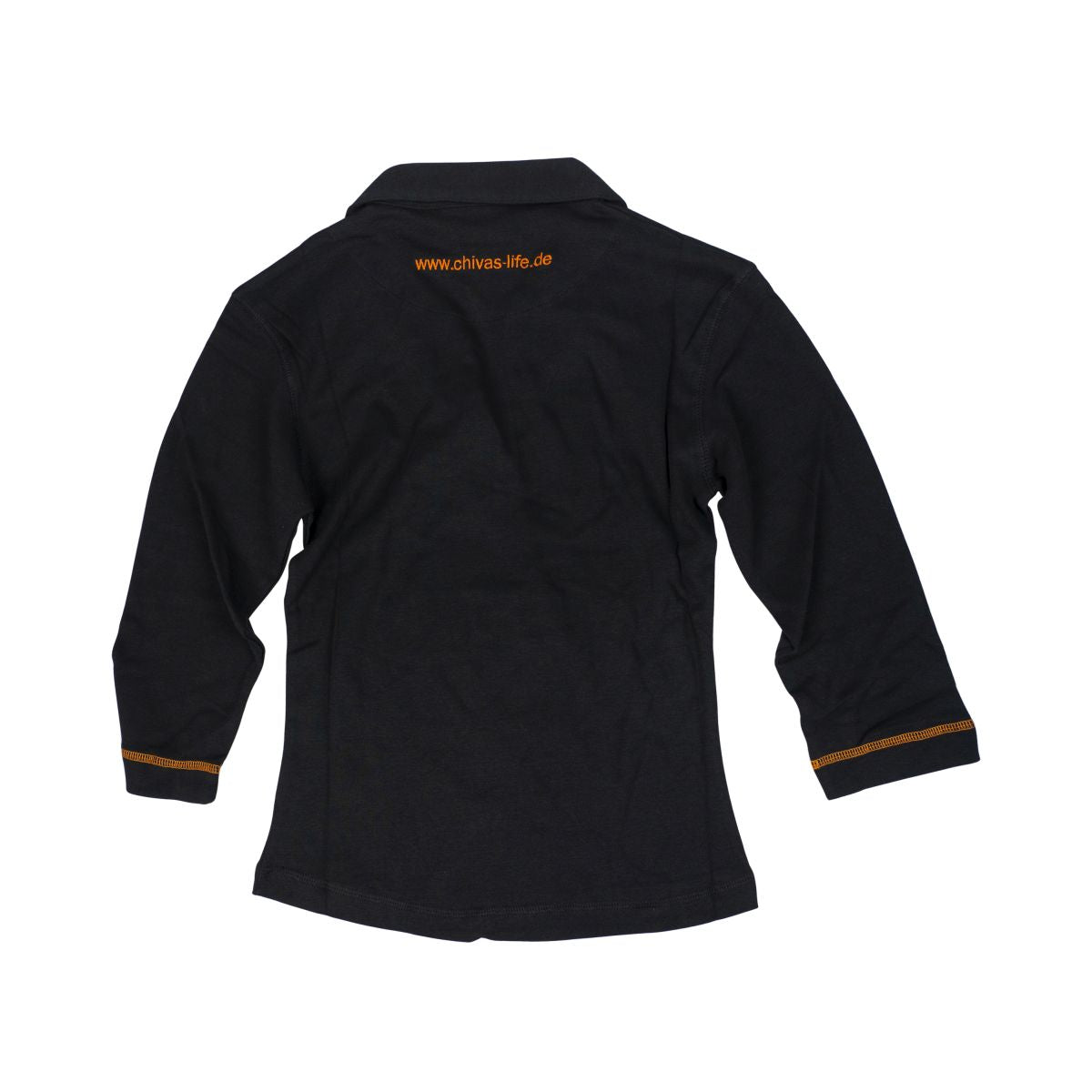 Chivas Regal Shirt Polo Hemd Girly Shirt Größe L Langarm Schwarz Logostickerei – Ansicht 2