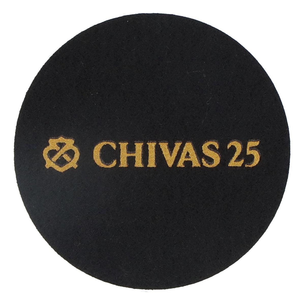 Chivas Regal Whiskey Filz Untersetzer Schwarz 6,2cm Durchmesser "Chivas 25" – Ansicht 2