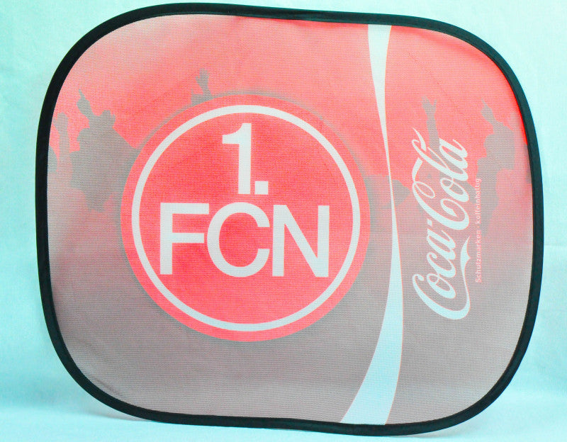 Coca Cola Auto Sonnenschutz Sonnenblende Seitenfenster "1.FC Nürnberg"