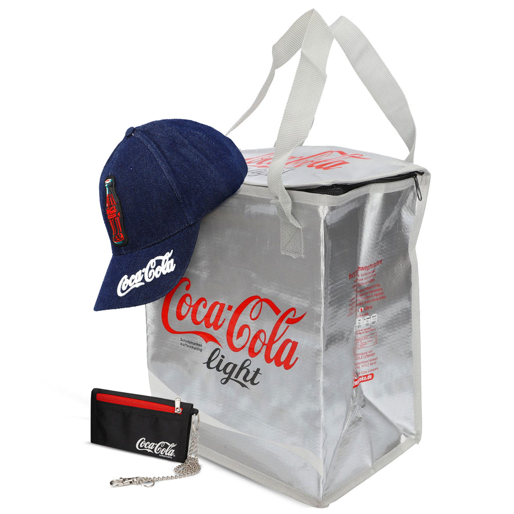 Coca Cola Fan Bundle Set I aus Geldbörse Kühltasche Baseballcap