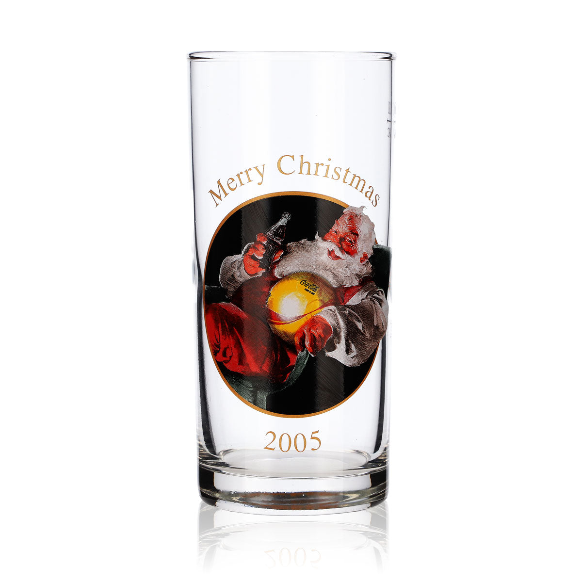 Coca Cola Glas 0,3l "Merry Christmas 2005" Softdrink Becher Weihnachtsglas