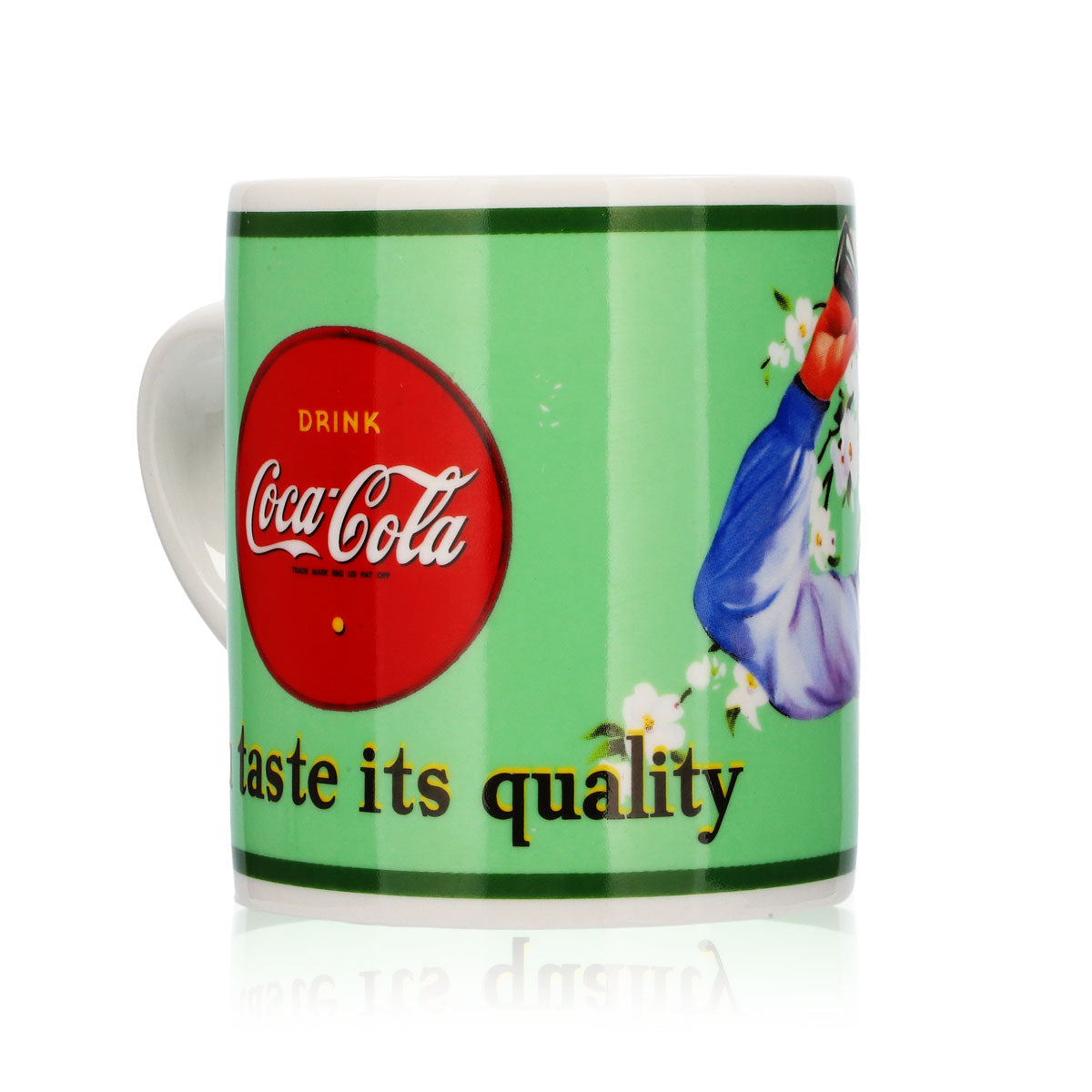 Coca Cola Glas Kaffeebecher Gläser Mug 0,39l Tasse "You taste ist quality" – Ansicht 4