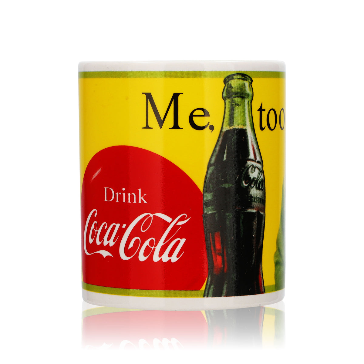Coca Cola Kaffeebecher 0,4l Gläser Mug Glas Tasse "Me, too" Softdrink – Ansicht 4