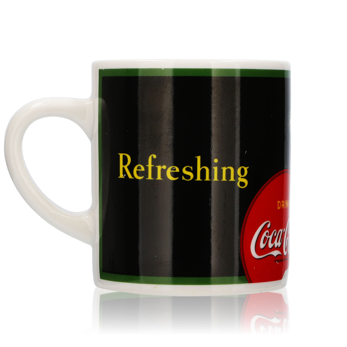 Coca Cola Kaffeebecher 0,4l Gläser Mug Glas Tasse Softdrink "Refreshing" – Ansicht 3