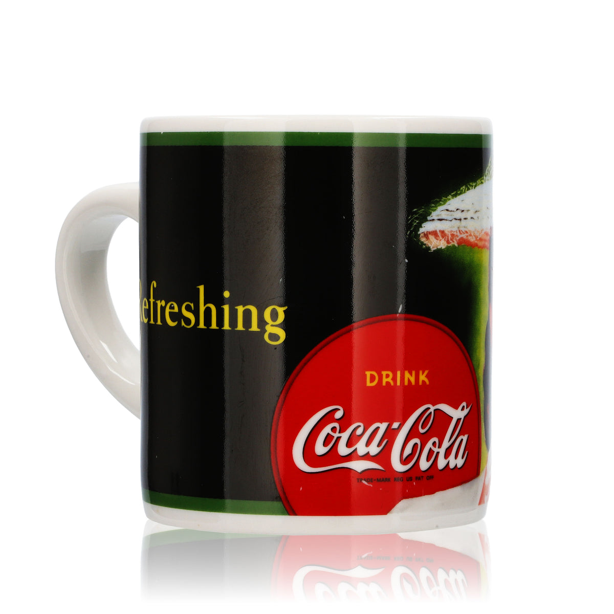 Coca Cola Kaffeebecher 0,4l Gläser Mug Glas Tasse Softdrink "Refreshing" – Ansicht 4