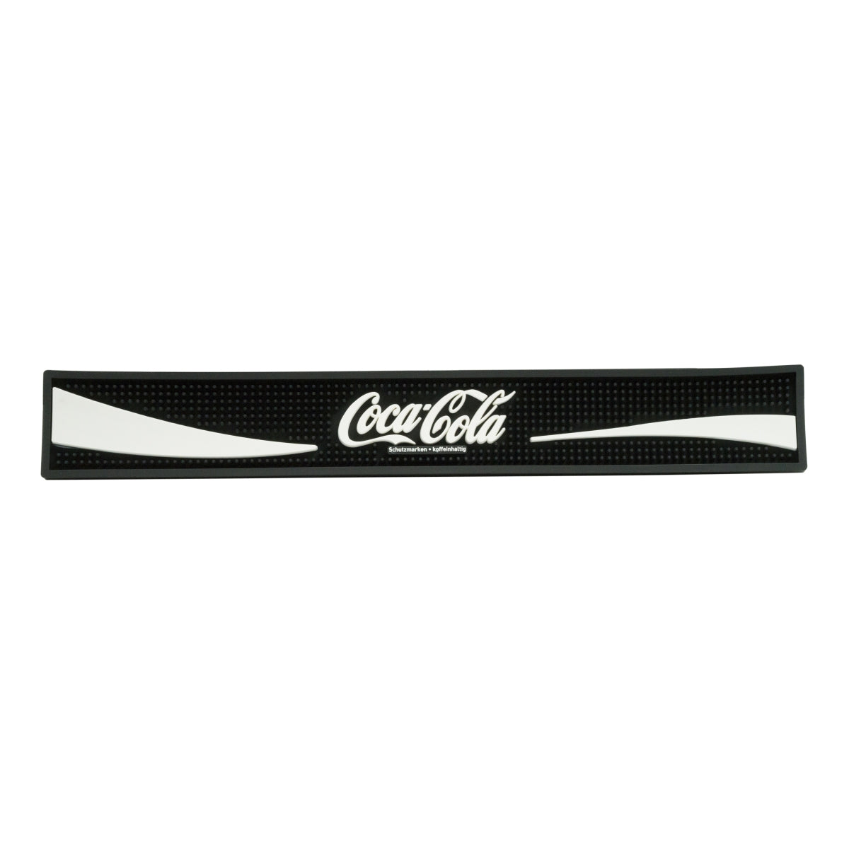 Coca Cola Softdrink Barmatte Abtropfmatte Barzubehör schwarz 58x8