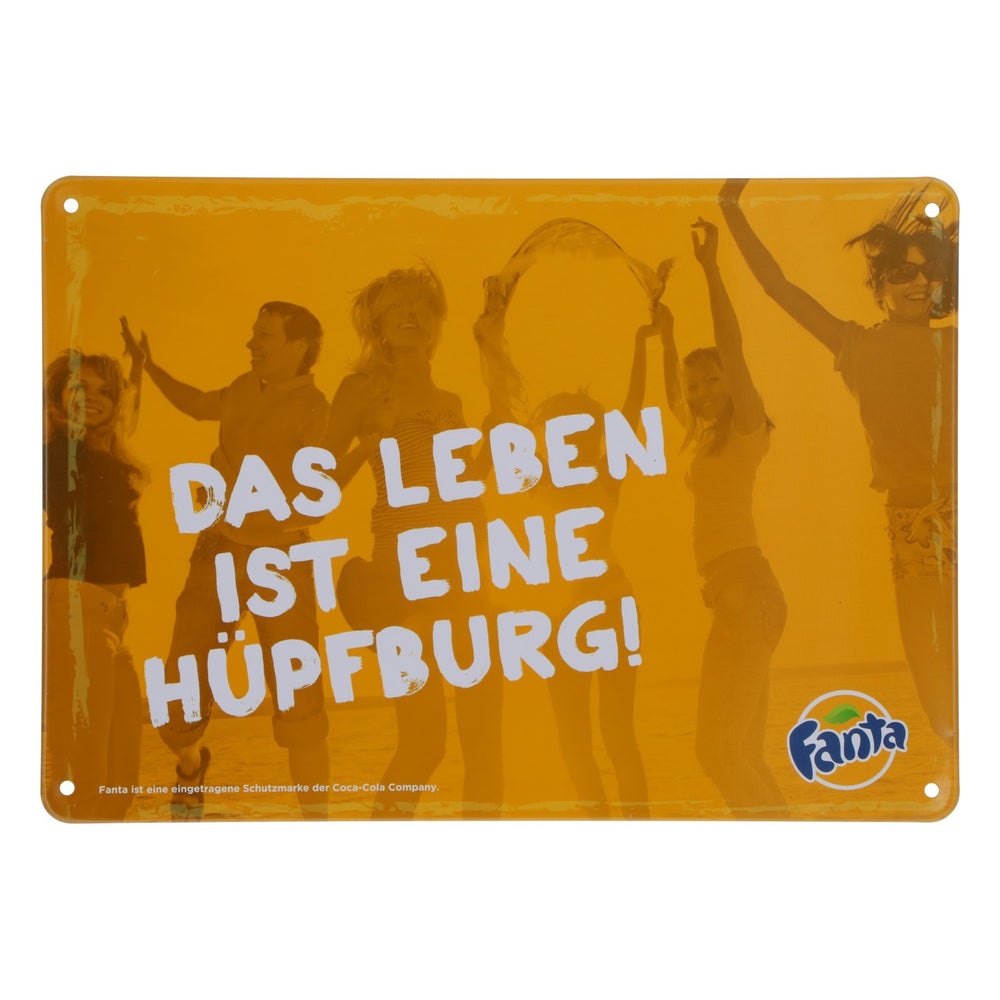 Coca Cola Softdrink Blechschild Wanddekoration Fanta Orange 21x15cm