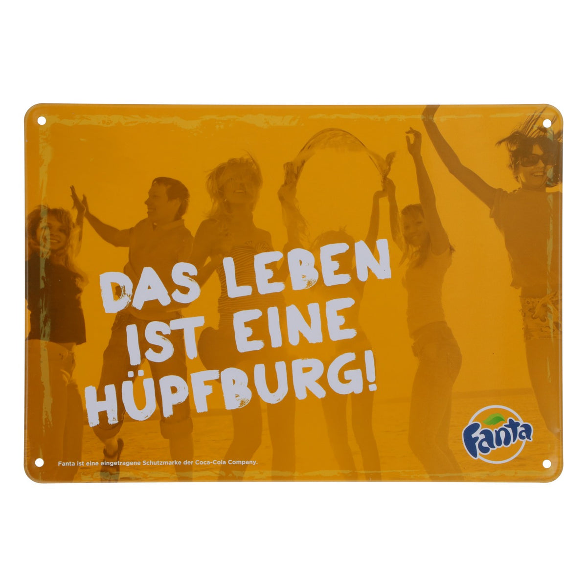 Coca Cola Softdrink Blechschild Wanddekoration Fanta Orange 21x15cm
