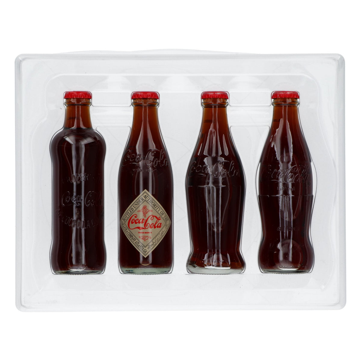 Coca Cola Softdrink Sammler-Set 125 Jahre Lebensfreude! 4 Flaschen – Ansicht 2