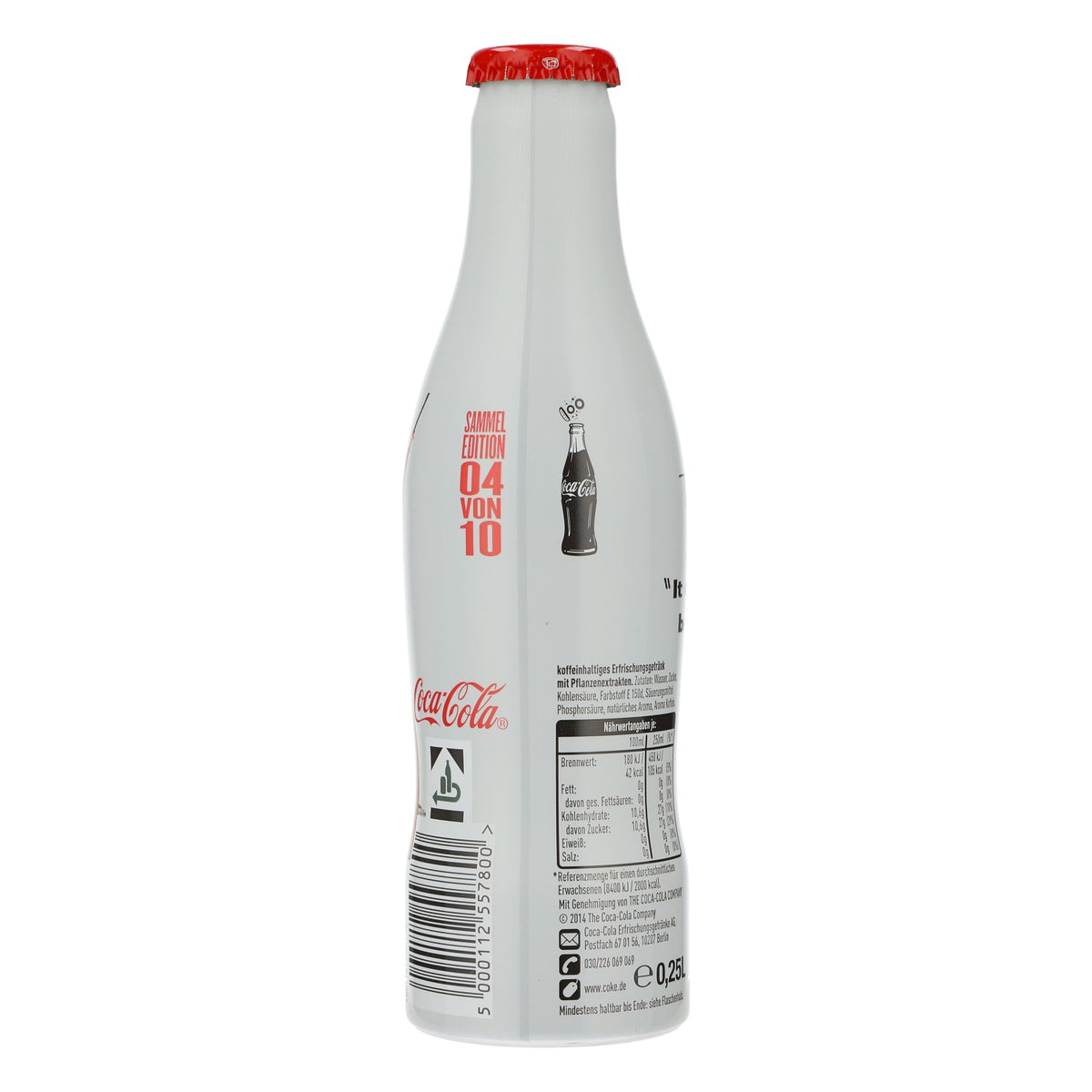 Coca Cola Softdrink Showflasche 50er Sammleredition 100 Jahre Dekoflasche – Ansicht 3
