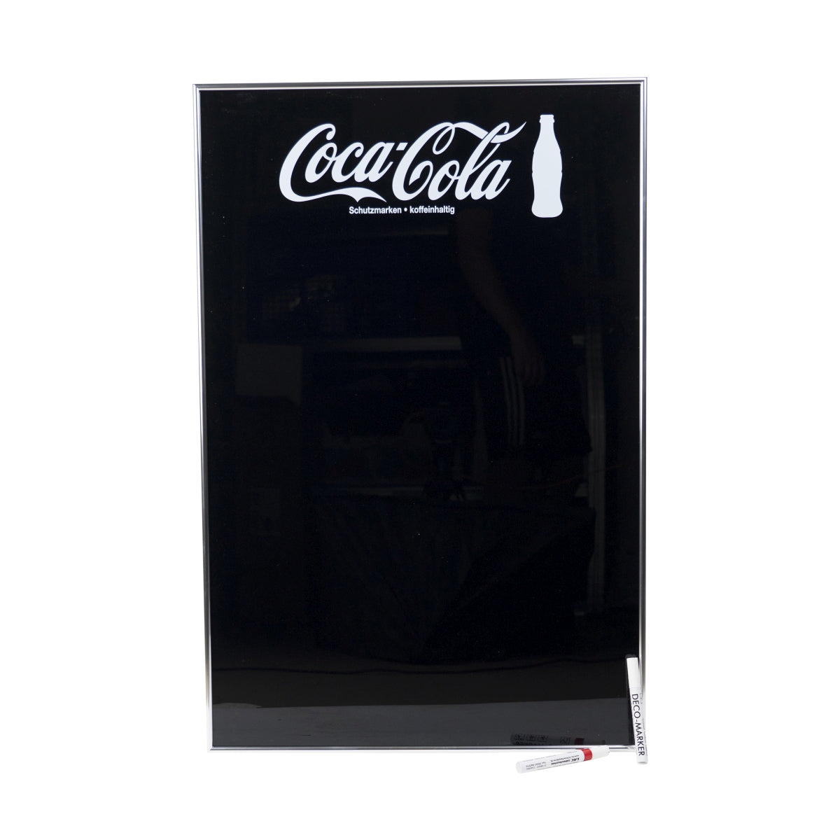 Coca Cola Whiteboard Tafel 90x60 schwarz Stift Marker Schild Reklame Wand Deko