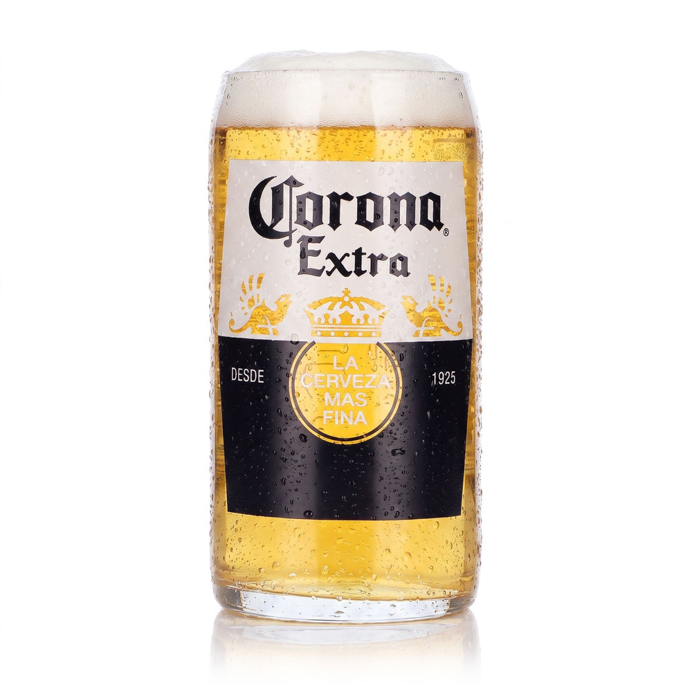 Corona Bier Glas 0,25l Willi Becher Corona Extra edles Kontur-Relief geeicht für Gastronomie