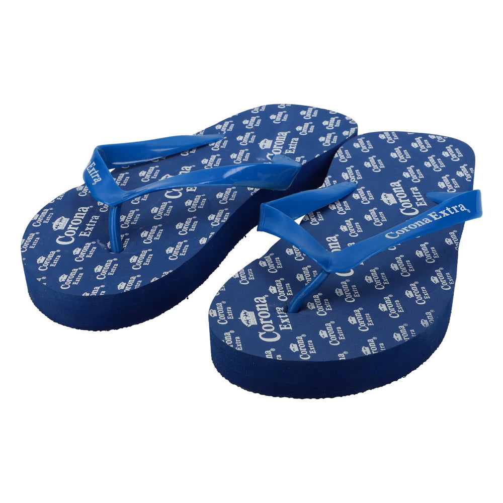 Corona Extra Bier Badelatschen Badesandalen Strandschuhe Gr. M/38-41 blau