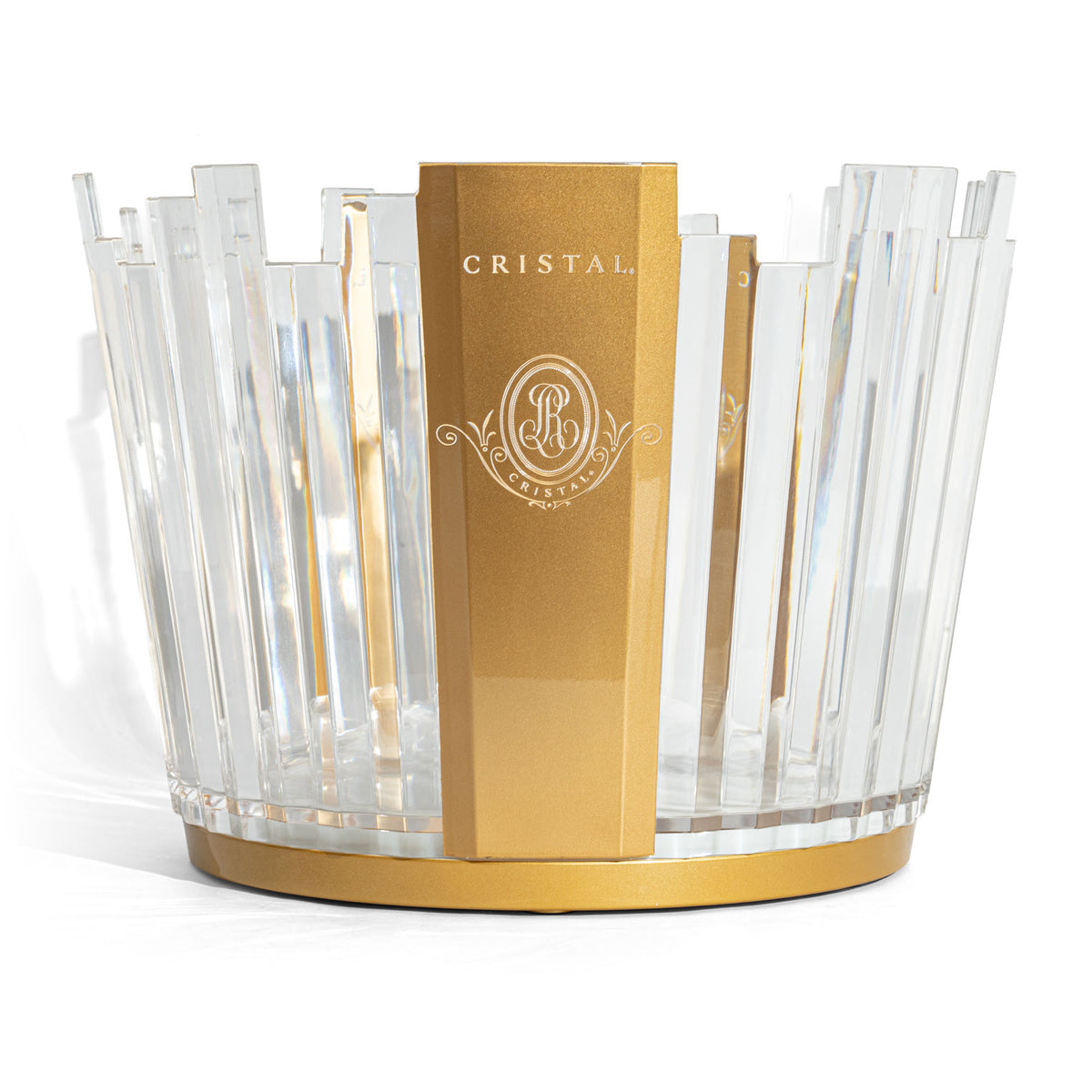 Cristal Champagner Flaschenkühler LED Luminous Ice Bowl Eiswürfelbehälter