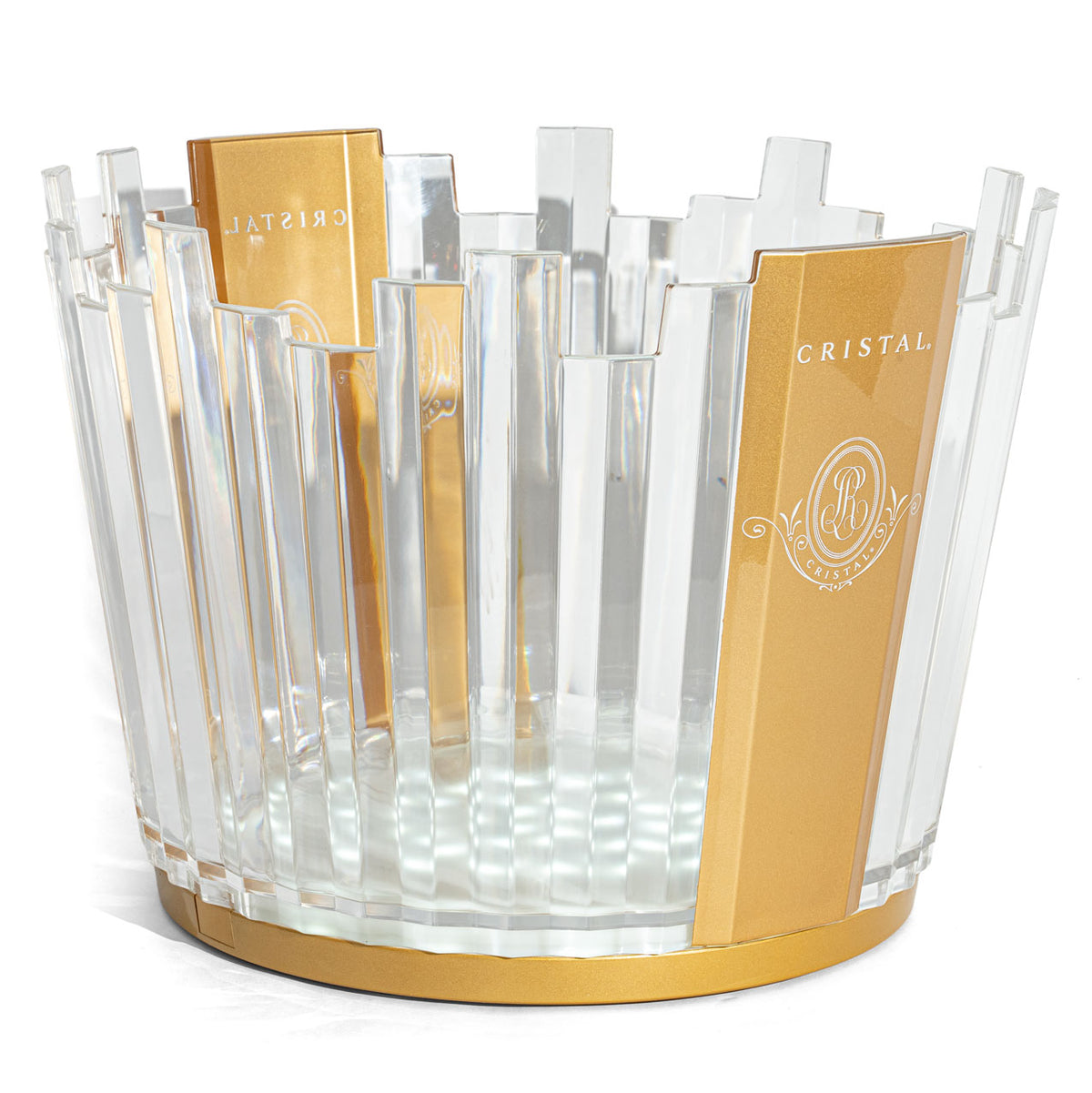 Cristal Champagner Flaschenkühler LED Luminous Ice Bowl Eiswürfelbehälter – Ansicht 5