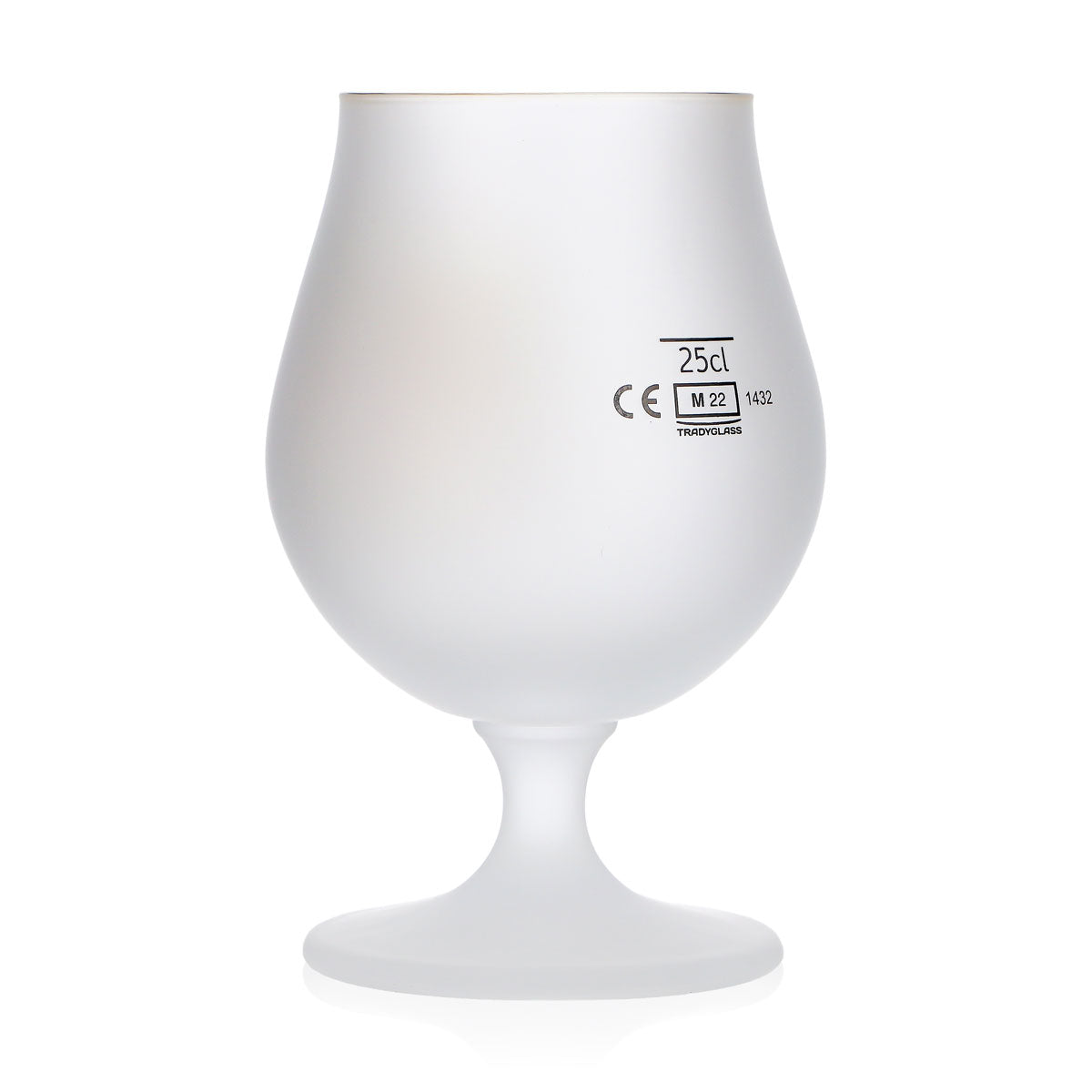 Cuvee des Trolls Bier Glas 0,25l Tulpe Troll Logo gefrostet Bierglas Pokalglas – Ansicht 3