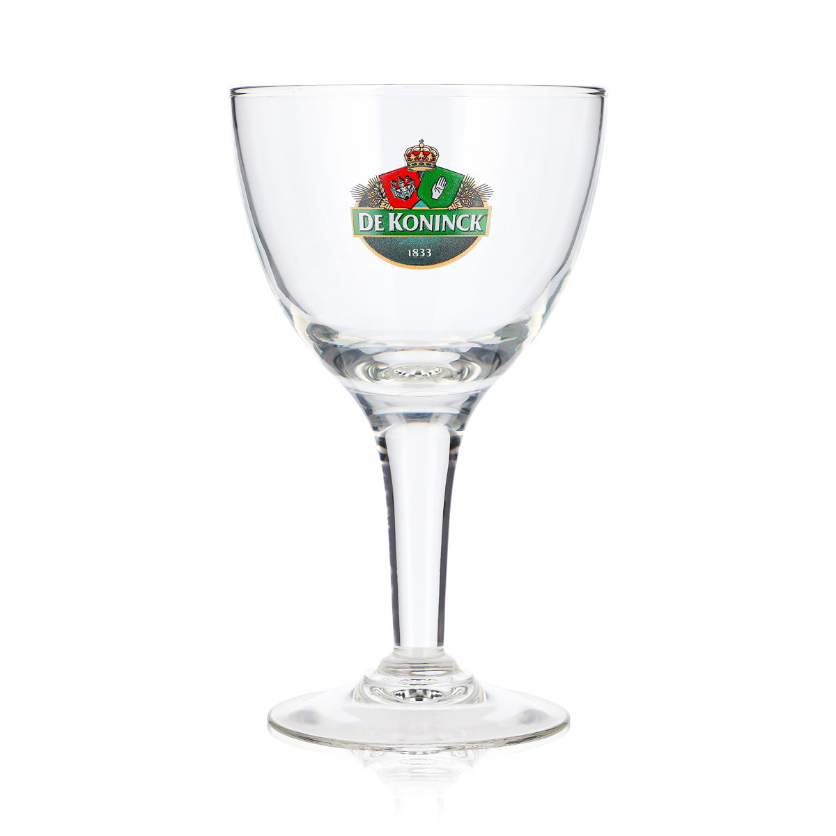 De Koninck Bier Glas 0,25l Kelch grünes Logo Bollecke