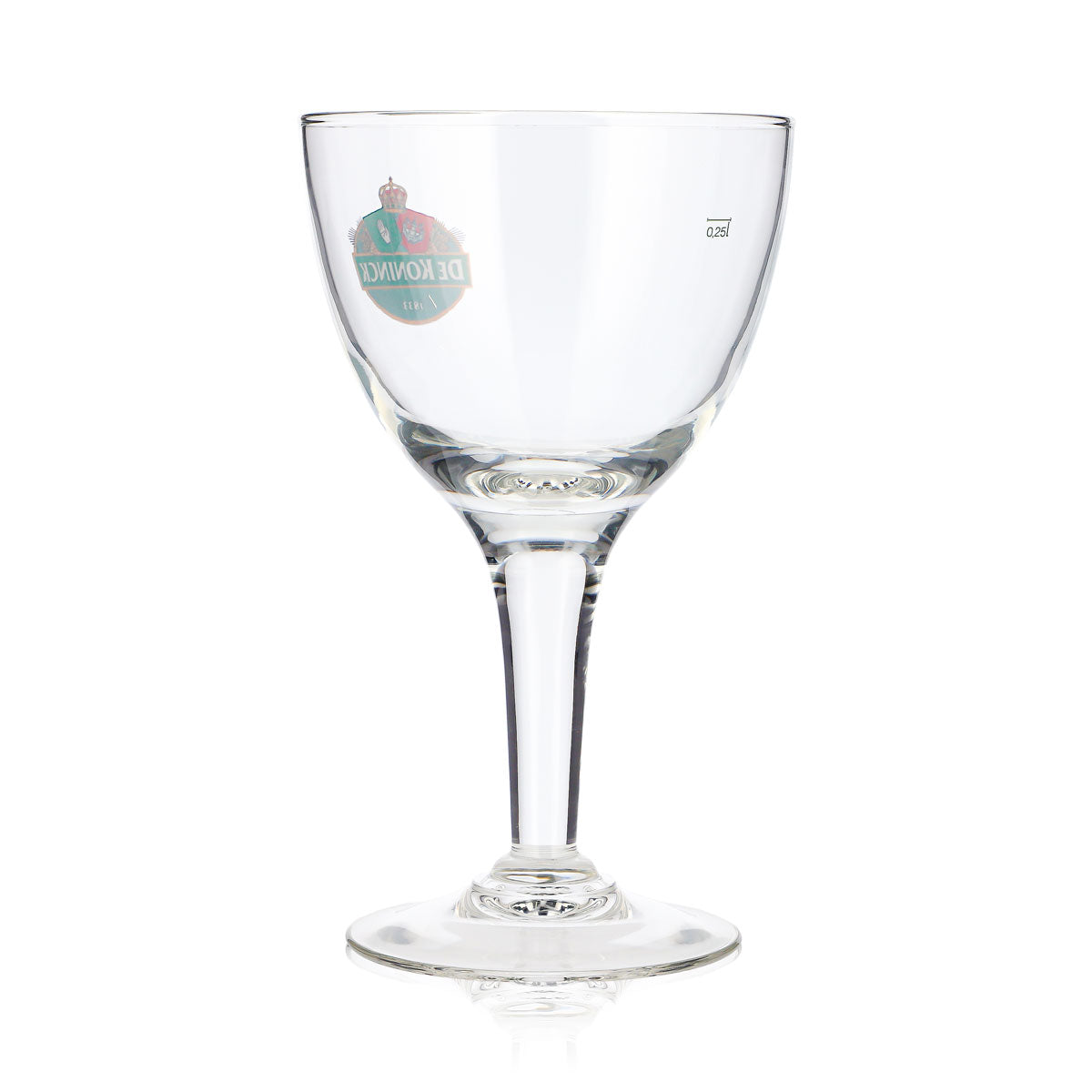 De Koninck Bier Glas 0,25l Kelch grünes Logo Bollecke – Ansicht 3