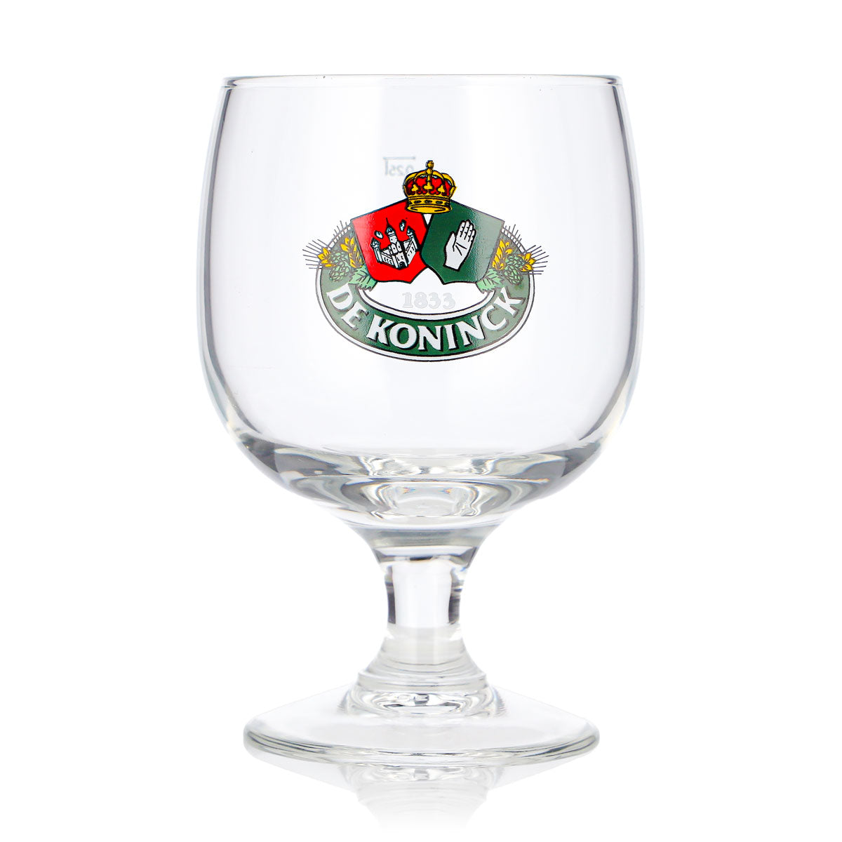 De Koninck Bier Glas 0,25l Tulpe grünes Logo Bierglas Pokalglas Biertulpe Nosing