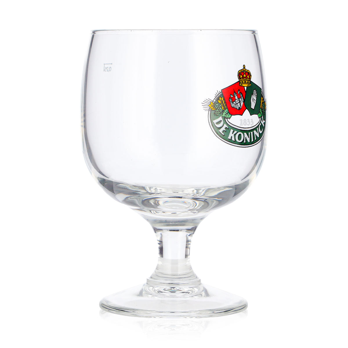 De Koninck Bier Glas 0,25l Tulpe grünes Logo Bierglas Pokalglas Biertulpe Nosing – Ansicht 2