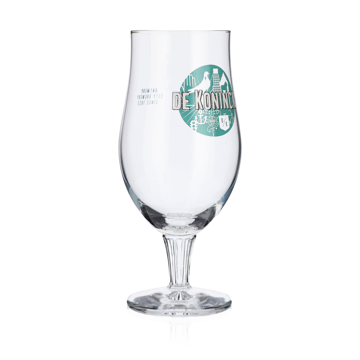 De Koninck Bier Glas Pokalglas Gläser 0,33l Pokal Craftbier grünes Logo – Ansicht 2