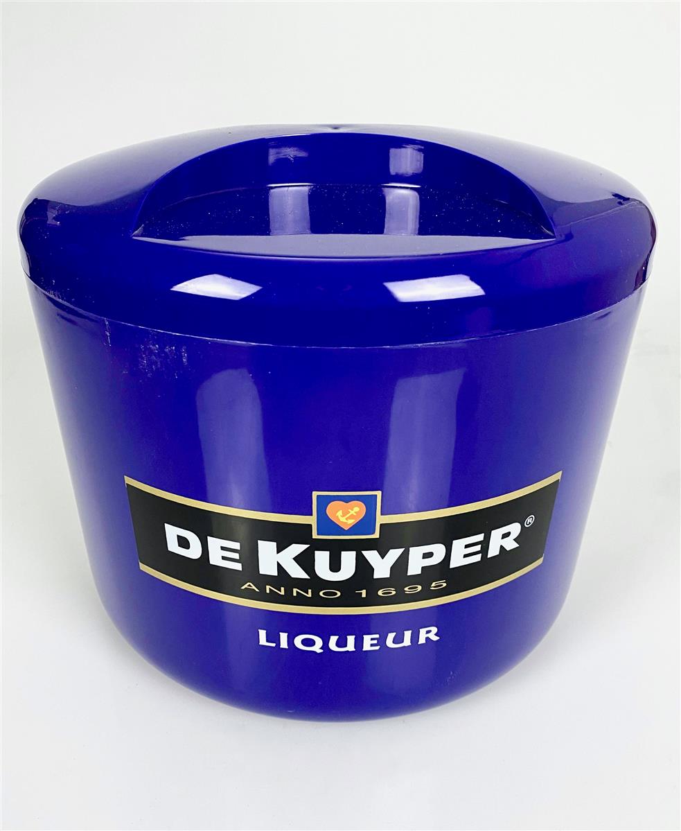 De Kuyper Likör Eiswürfelbehälter Flaschenkühler Eisbox mit Deckel blau – Ansicht 2