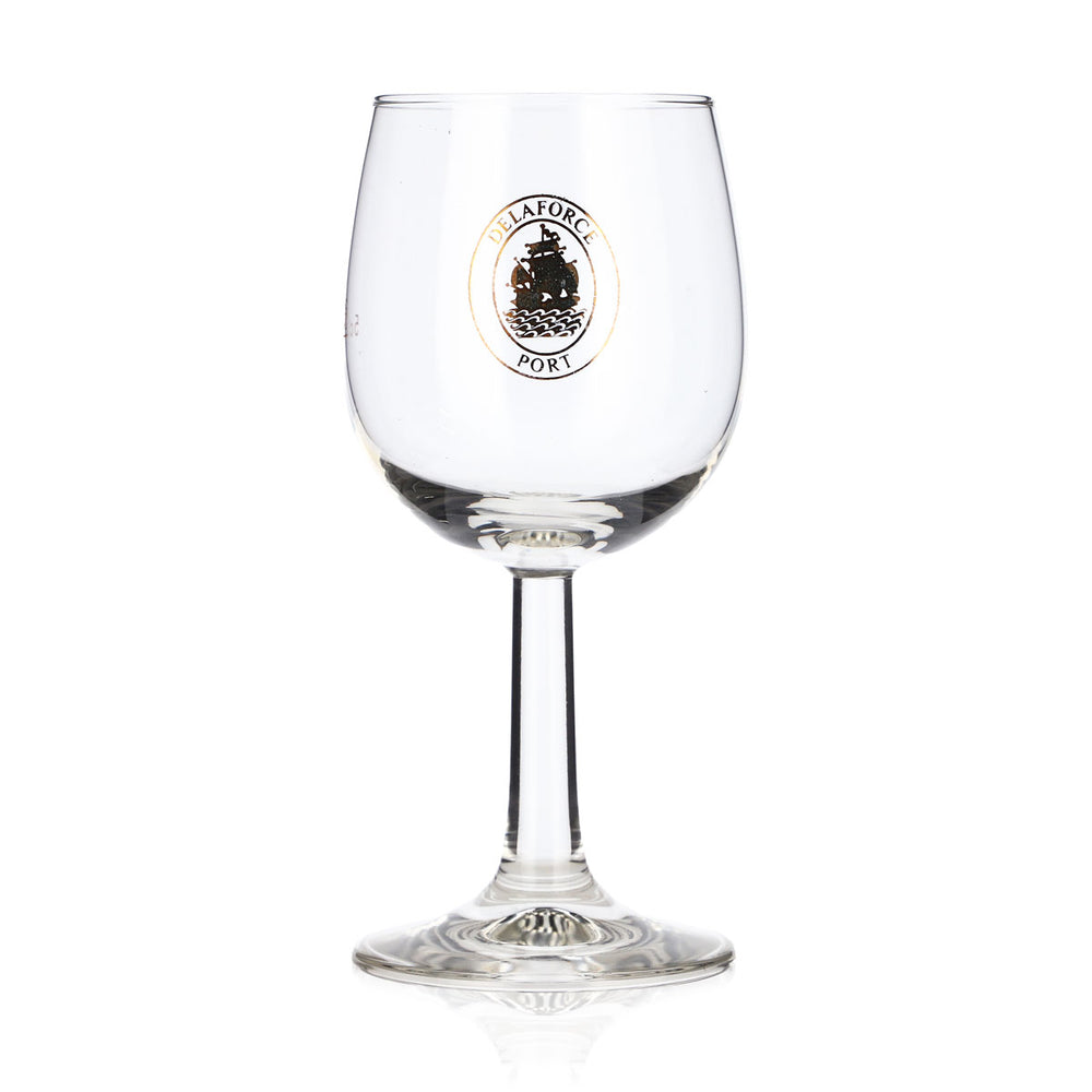 Delaforce Wein Glas Nosingglas Tastingglas 0,128l Goldenes Logo 5cl