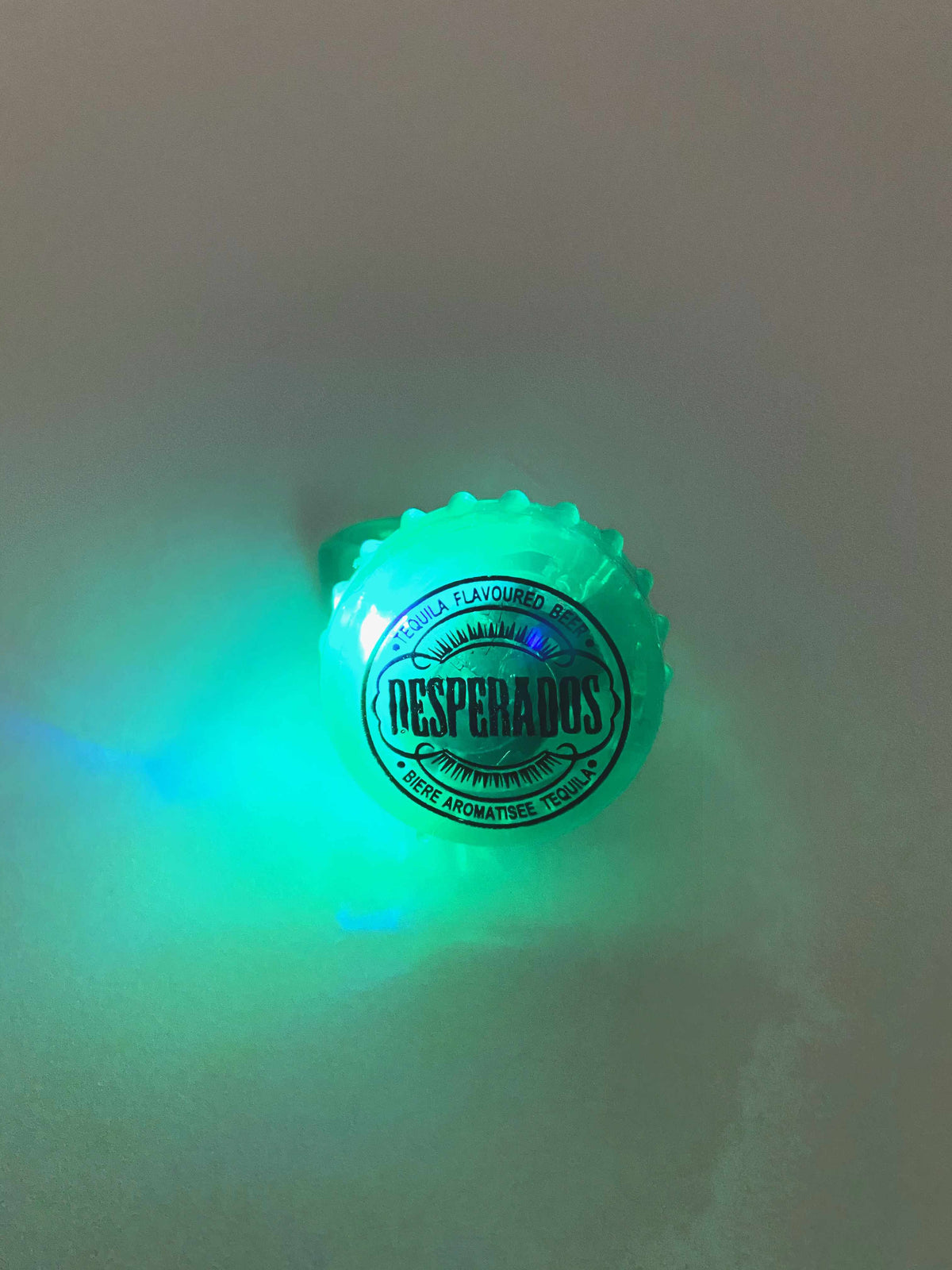 10x Deperados Blink Ring Lichtring Fingerring LED Grün Fasching Party Festival Malle