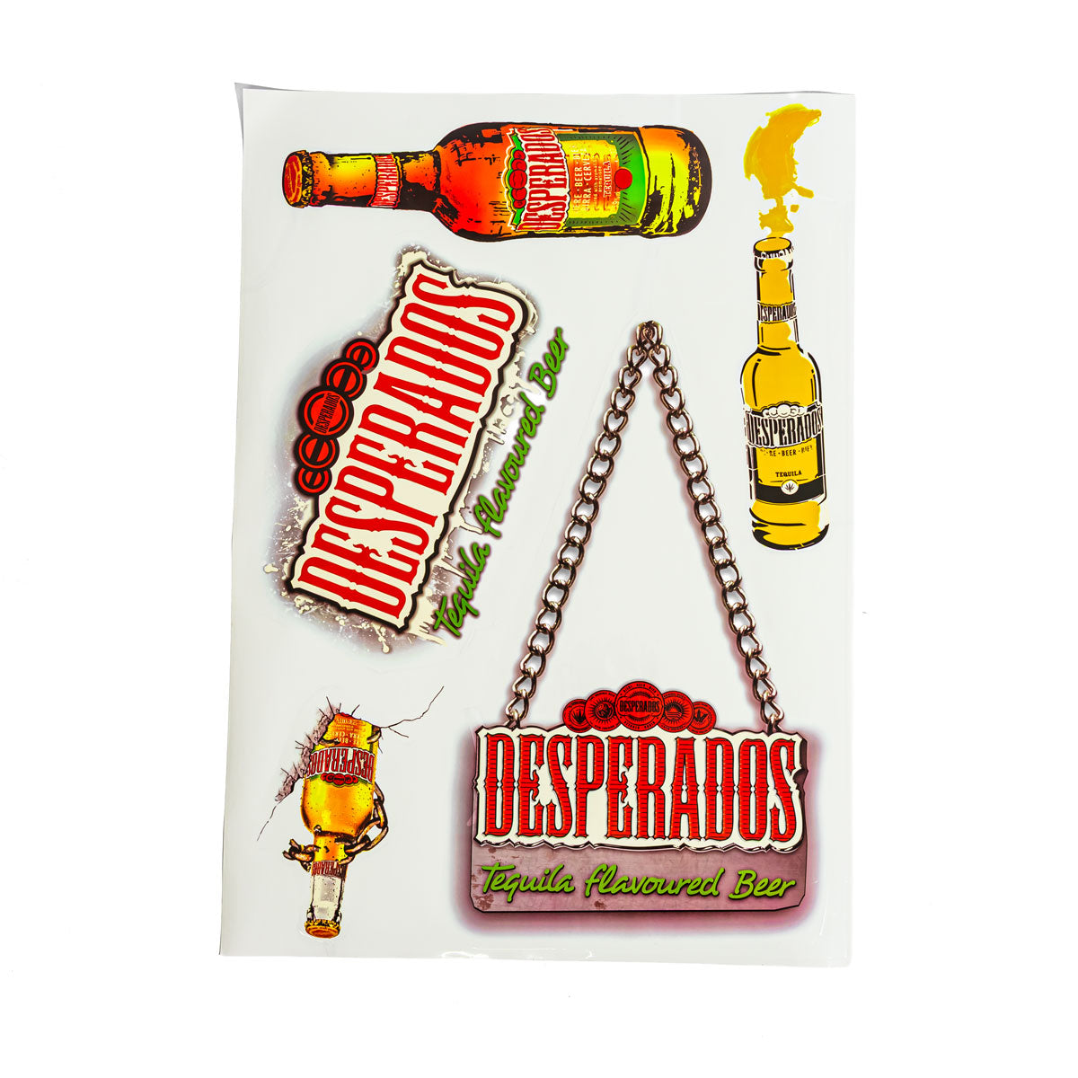 Desperados Bier Aufkleber Set Wandaufkleber Deko Wall Sticker Weiß – Ansicht 2