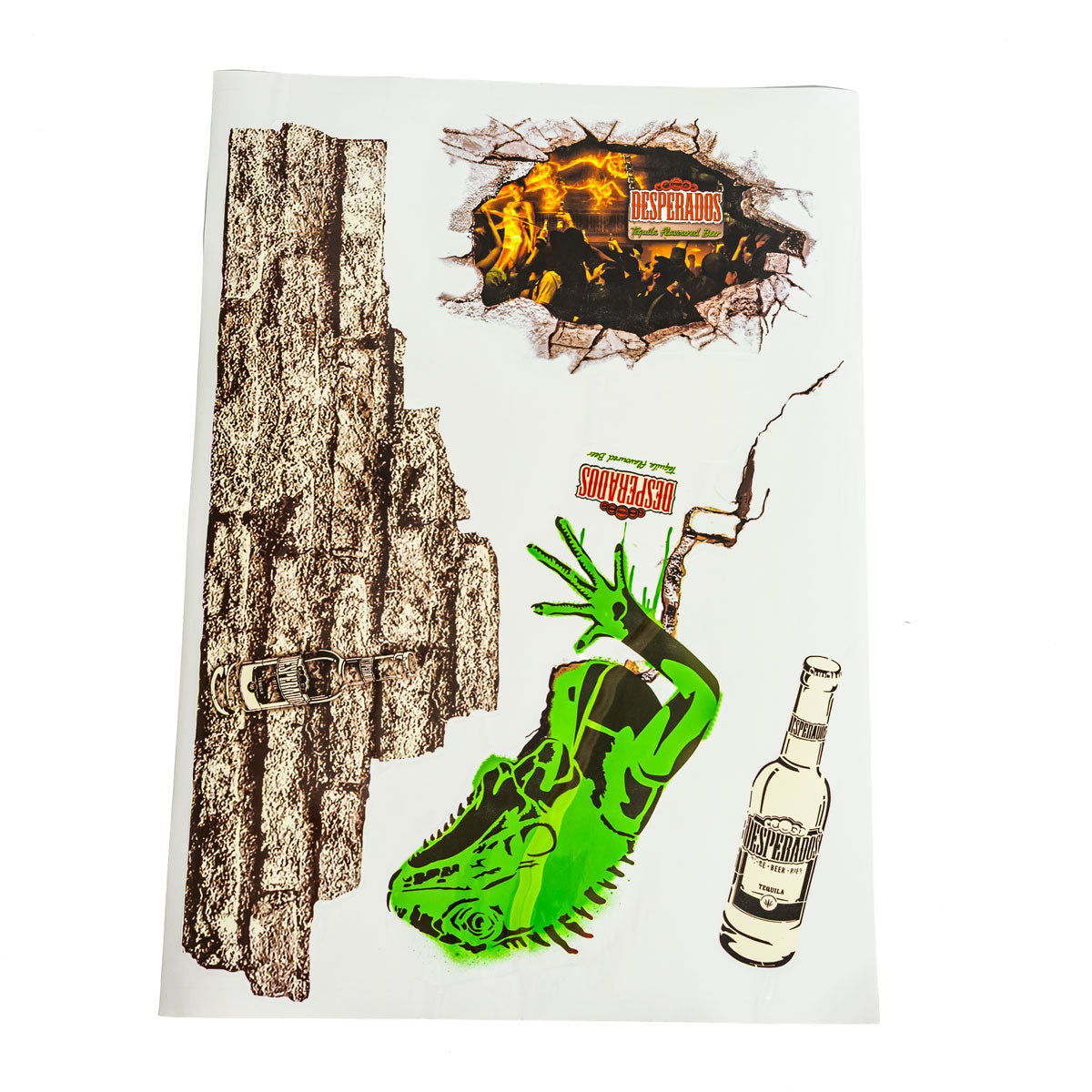 Desperados Bier Aufkleber Set Wandaufkleber Deko Wall Sticker Weiß – Ansicht 4