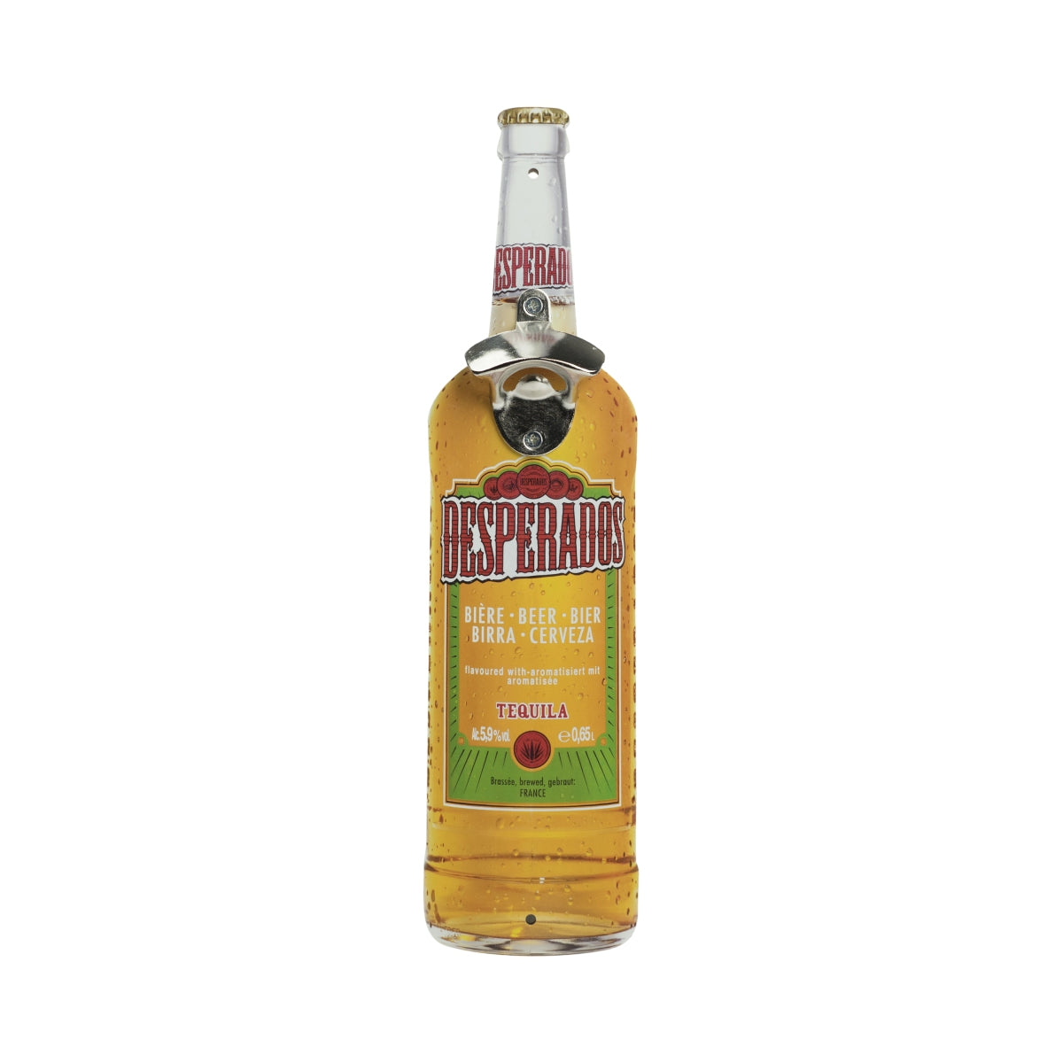 Desperados Bier Flaschenöffner Wandöffner Bierflasche Optik Opener Kronkorken