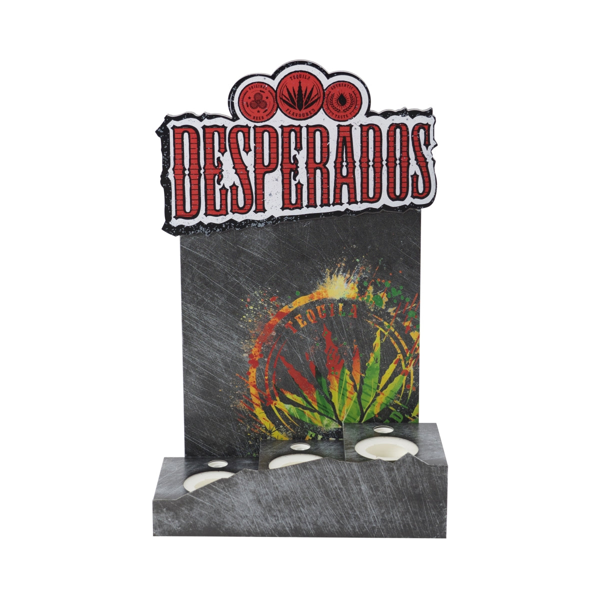 Desperados Bier Glorifier 50x30 LED für 3 Flaschen Aufsteller Bar Deko Schild