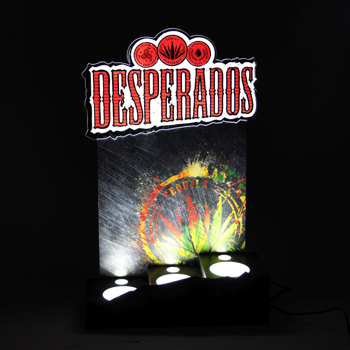 Desperados Bier Glorifier 50x30 LED für 3 Flaschen Aufsteller Bar Deko Schild – Ansicht 4