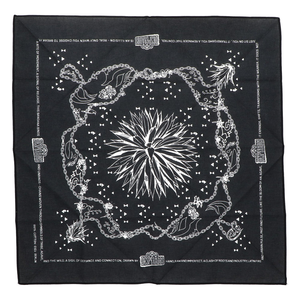 Desperados Bier Halstuch Schwarz 53x53 cm