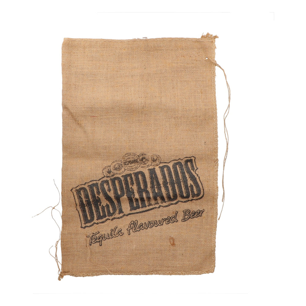 Desperados Bier Jutebeutel Naturfaser Leinensack Kartoffelsack