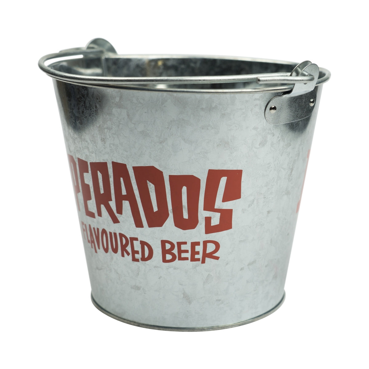 Desperados Bier Kühler Eimer Blecheimer Eiskübel Bar Metall Bar Dosen Ice rot silber – Ansicht 2