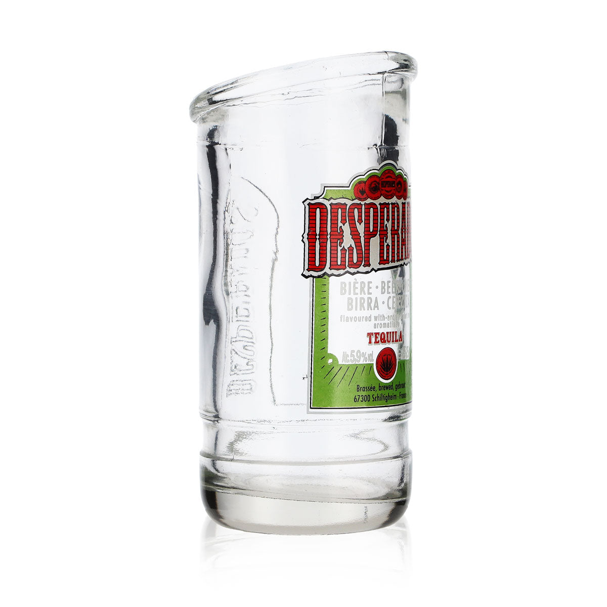 Desperados Bier Windlicht Teelicht aus Bierflasche geformt Relief – Ansicht 2