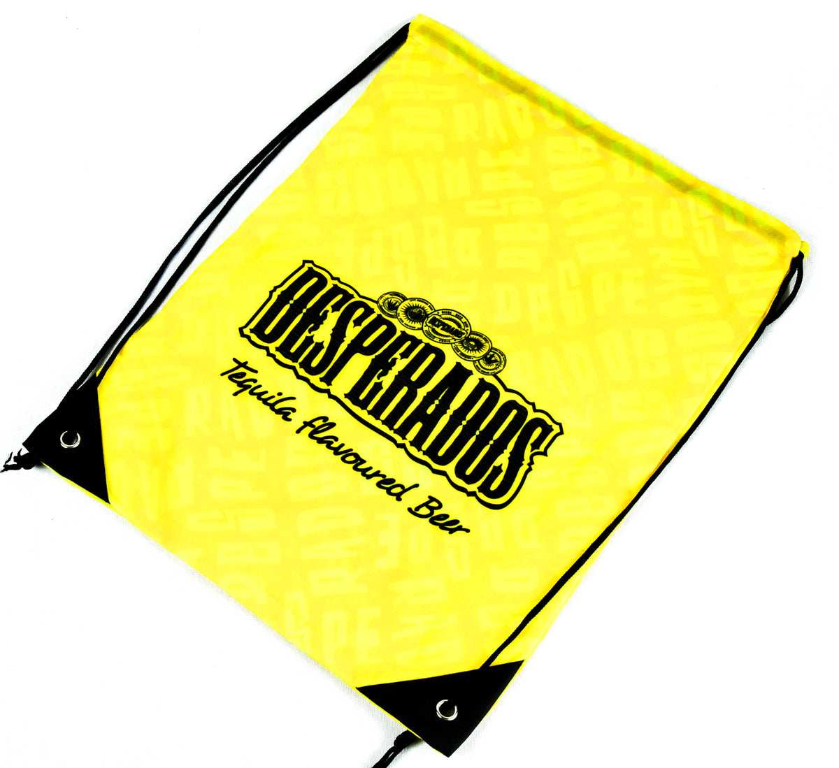 Desperados Extra Turnbeutel Stringbag Stoffbeutel Rucksack gelb