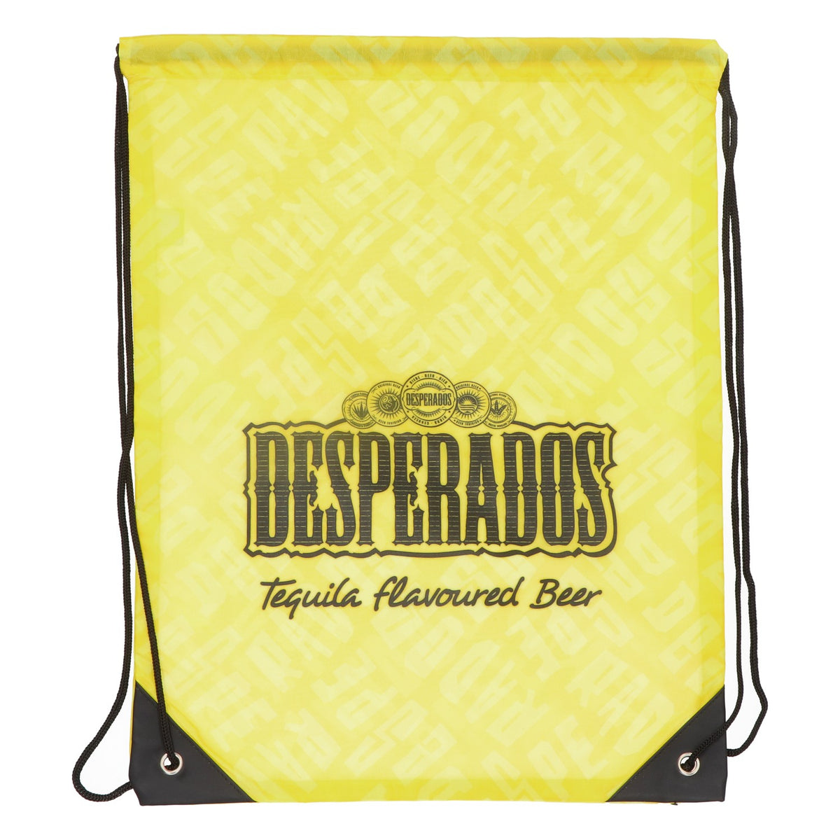 Desperados Extra Turnbeutel Stringbag Stoffbeutel Rucksack gelb – Ansicht 2