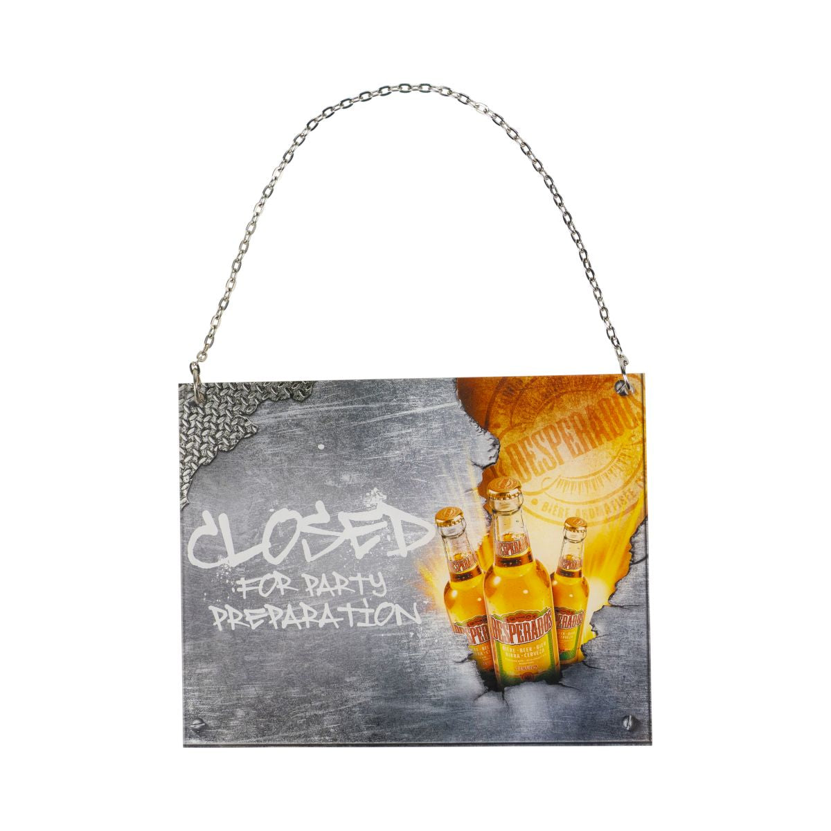 Desperados Schild 20x16 cm Kette Open Closed For Party Deko Partykeller Hausbar – Ansicht 2